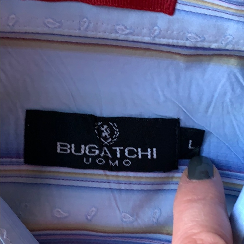 Men’s Bugatchi Shirt Large - Picture 3 of 6